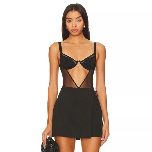 New! UNDRESS CODE Black Remember Me Thong Bodysuit 10863 - Picture 4 of 12